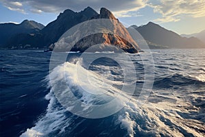 Natures majesty unfolds on the rocky Lofoten Islands in Reine, Norway