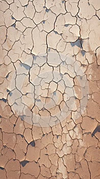 Natures plea Barren landscape with deeply cracked and dry soil photo