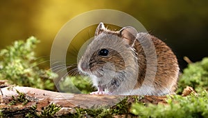 Natures Secret Intimate Moment with a Field Vole Amidst the Meadow, Captured in Winters Gently Frosted Glow. characters photo