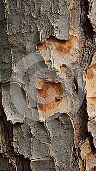 Natures texture Plane tree bark background with intricate bark texture