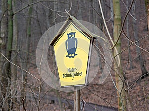 Naturschutzgebiet (Nature Reserve) Sign in Germany photo