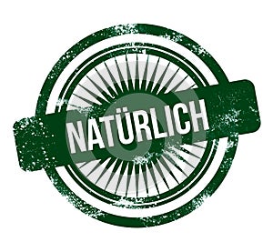 NatÃÂ¼rlich - green grunge stamp