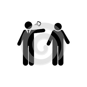 Naught, office, dismiss, job icon. Element of businessman icon. Premium quality graphic design icon. Signs and symbols collection photo
