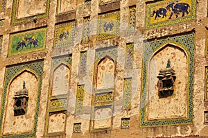Naulakha Pavilion decoration Lahore fort, Pakistan photo