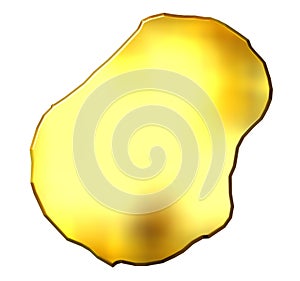 Nauru 3d Golden Map