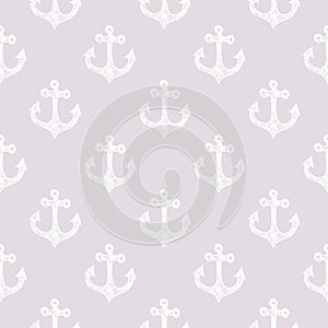 A nautical anchor seamless pattern.