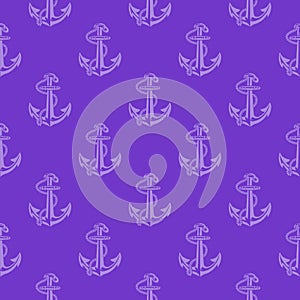 A nautical anchor seamless pattern.