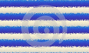 Nautical blue lines. Pattern of a random small dots. Noise diagonal gradient background. Horizontal vector image