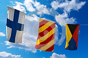 Nautical Flags on a Blue Sky (XYZ)