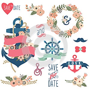 Nautical Floral Wedding Collections photo