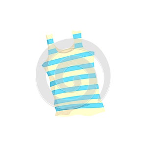 Nautical frock or singlet cartoon vector Illustration