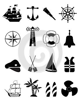 Nautical icons photo