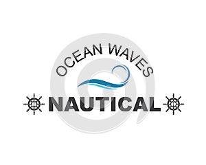 nautical Logo vector icon illustration