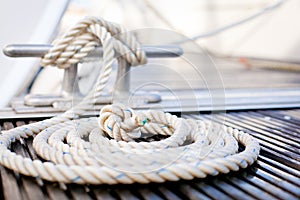 Nautical mooring rope