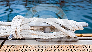 Nautical mooring rope