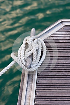 Nautical mooring rope