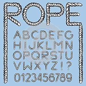 Nautical Rope Font