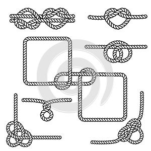 Nautical rope knots