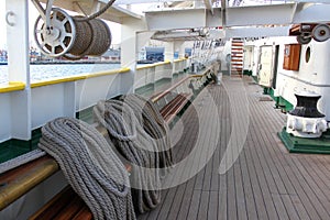 Nautical ropes and pulleys