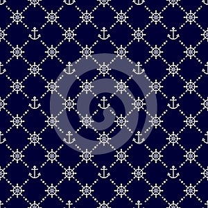 Nautical seamless pattern.