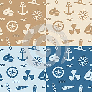 Nautical Seamless Patterns