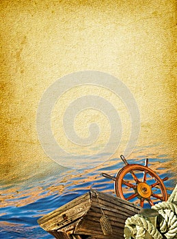 Nautical vintage background