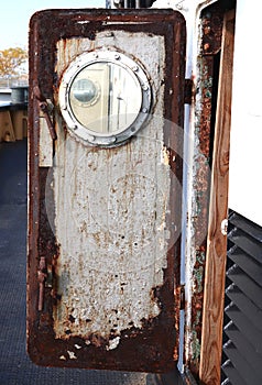 Nautical Vintage Door With Porthole