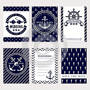 Nautical wedding invitations