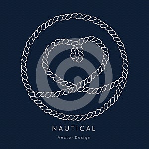 Nautical wedding vector design
