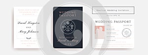 Nautical wedding vector design