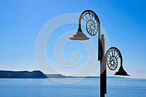 Nautilus Lamps Against The Jurassic Coastline