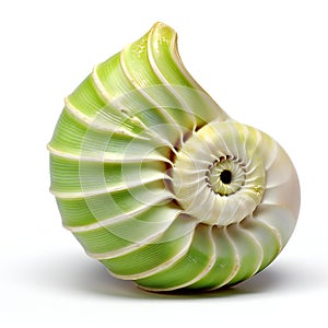 Nautilus shell isolated on white background