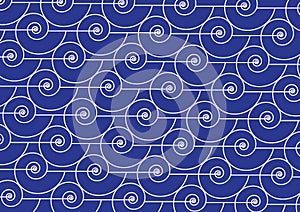 Nautilus shell pattern marine background