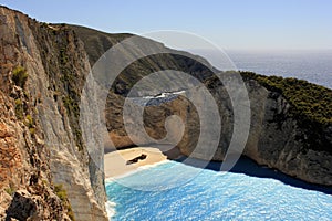 Navagio bay zakynthos Shipwreck beach photo