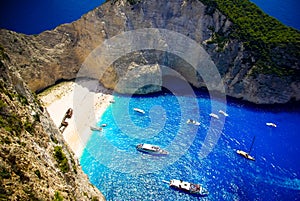 Navagio Beach - Shipwreck Beach, Zakynthos Island, Greece