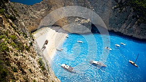 Navagio Beach - Shipwreck Beach, Zakynthos Island, Greece