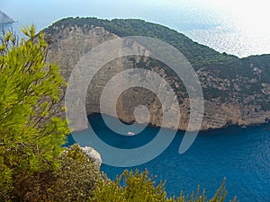 Navagio Beach Shipwreck Beach, Zakynthos island, Greece.