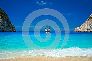 Navagio Beach in Zakynthos photo