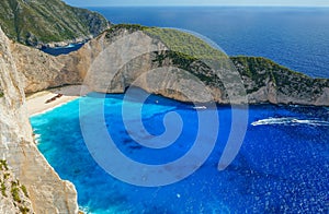 Navagio Beach in Zakynthos photo