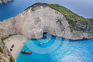 Navagio Shipwreck beach - One of the most famous beach in the world Zakynthos Island, Greece