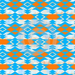 Navajo aztec textile inspiration pattern. Native american indian