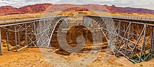 The Navajo Bridges Cross Over The Colorado River