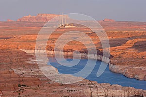 Navajo Power Plant behind Lake Powell