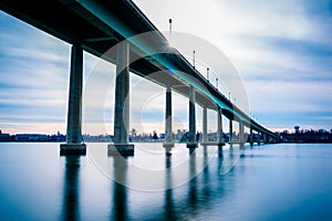 The Naval Academy Bridge, over the Severn River in Annapolis, Ma