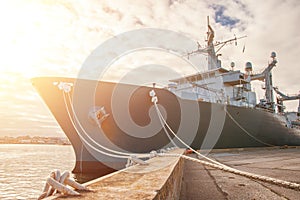 Naval auxiliary ship.