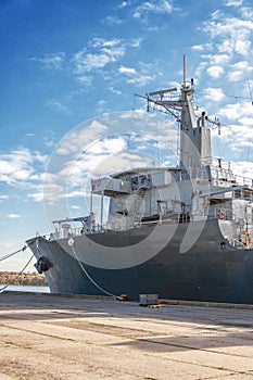 Naval auxiliary ship.