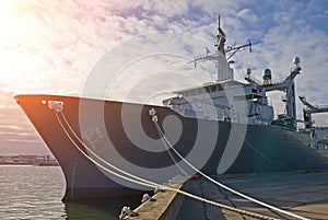 Naval auxiliary ship.