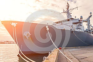 Naval auxiliary ship.