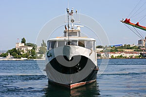 Naval base of the Black Sea Fleet. Ships of the Black Sea Fleet in the port of Sevastopo