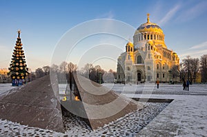 Naval cathedral in Kronshtadt